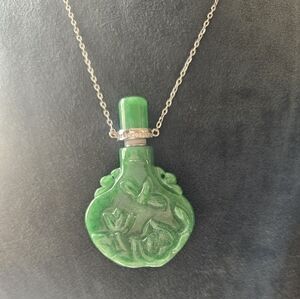 Burmese Jade Carved Dragonfly Necklace